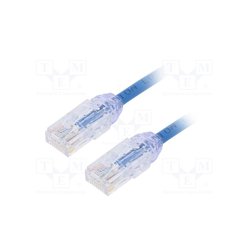 1 pcs x PANDUIT - UTP28X0.5MBU - Patch cord, TX6A-28™,U/UTP, 6a, solid, Cu, LSZH, blue, 0.5m, 28AWG