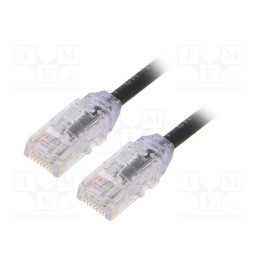1 pcs x PANDUIT - UTP28X0.5MBL - Patch cord, TX6A-28™,U/UTP, 6a, solid, Cu, LSZH, black, 0.5m, 28AWG