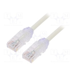 1 pcs x PANDUIT - UTP28X0.5M - Patch cord, TX6A-28™,U/UTP, 6a, solid, Cu, LSZH, white, 0.5m, 28AWG