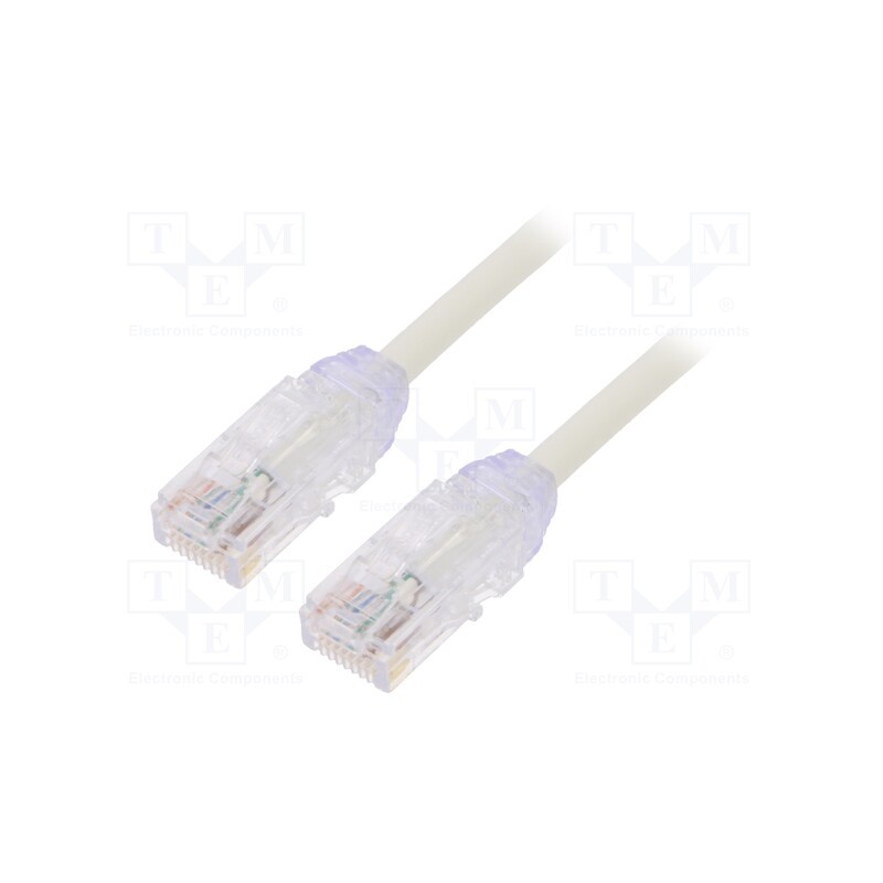 1 pcs x PANDUIT - UTP28X0.5M - Patch cord, TX6A-28™,U/UTP, 6a, solid, Cu, LSZH, white, 0.5m, 28AWG