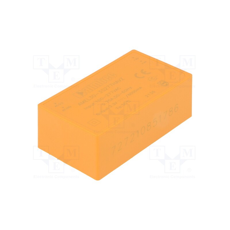 1 pcs x AIMTEC - AMEL30-3S277HAVZ - Converter: AC/DC, 20W, 85÷305VAC, Usup: 100÷430VDC, Uout: 3.3VDC