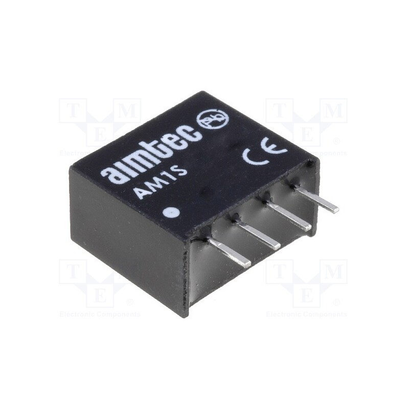 1 pcs x AIMTEC - AM1S-2424SZ - Converter: DC/DC, 1W, Uin: 21.6÷26.4V, Uout: 24VDC, Iout: 42mA, SIP4