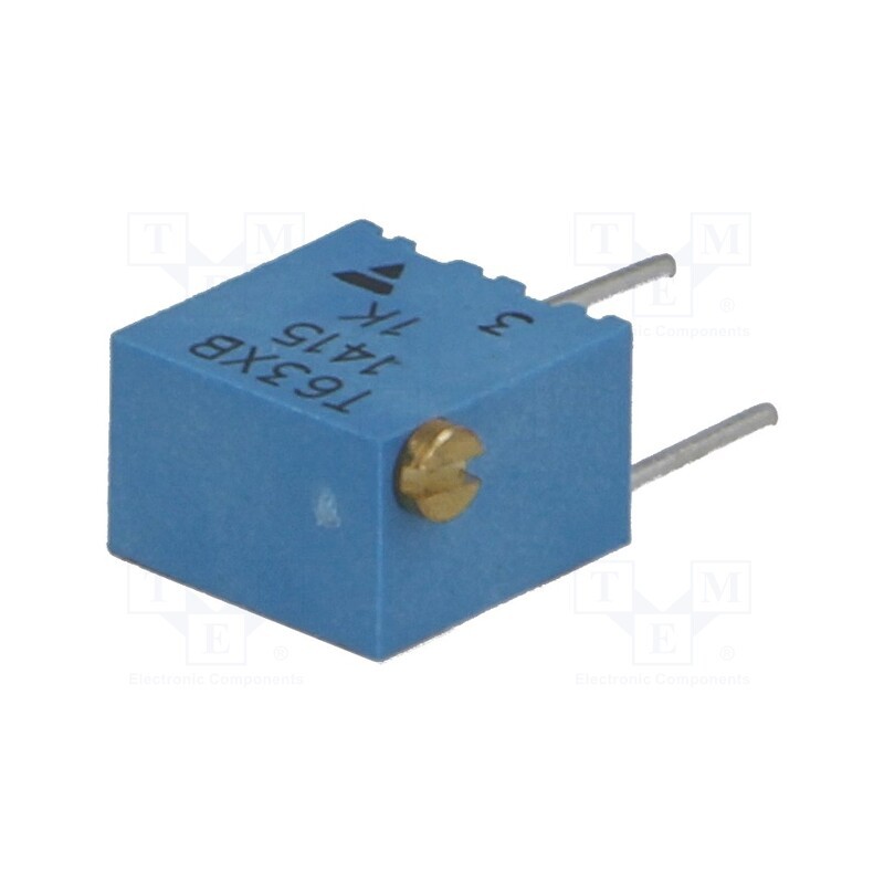 1 pcs x VISHAY - T63XB102KT20 - Potentiometer: mounting, multiturn, 1kΩ, 250mW, ±10%, linear, T63XB