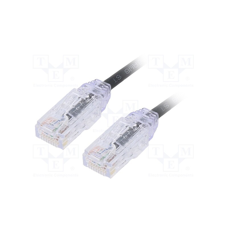 1 pcs x PANDUIT - UTP28SP0.5MBL - Patch cord, TX6-28™,U/UTP, 6, stranded, Cu, LSZH, black, 0.5m, 28AWG