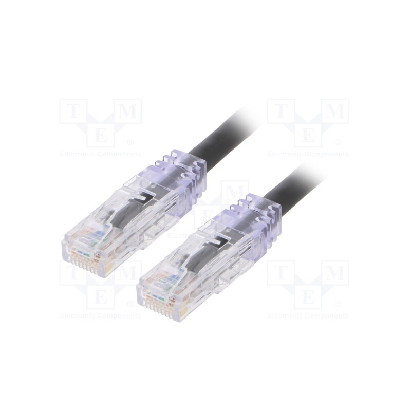 1 pcs x PANDUIT - UTPSP0.5MBLY - Patch cord, TX6™ PLUS,U/UTP, 6, stranded, Cu, LSZH, black, 0.5m