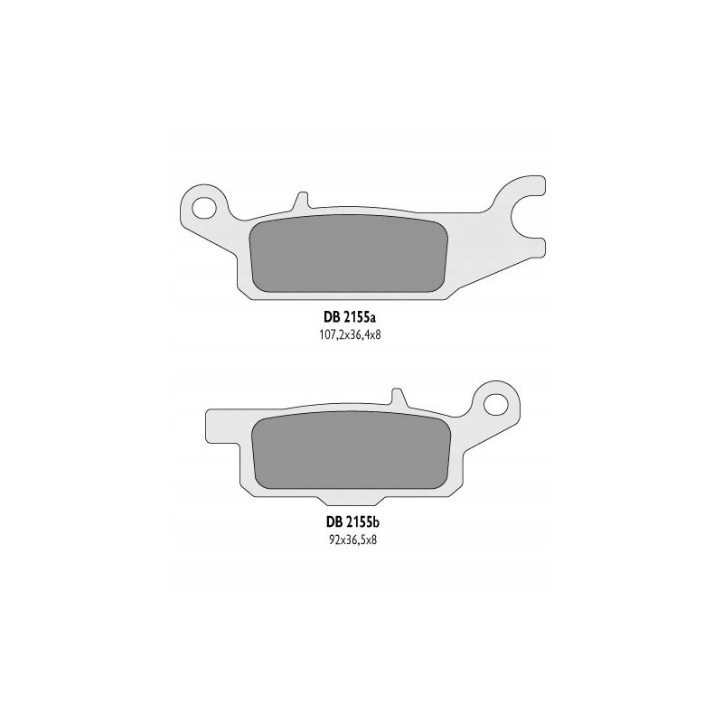 Brake pads left front delta yamaha yfm grizzly 550 700 2007 2018