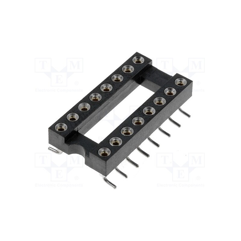 1 pcs x CONNFLY - DS1001-02-16N13 - Socket: integrated circuits, DIP16, Pitch: 2.54mm, precision, SMT