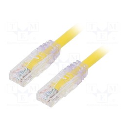 1 pcs x PANDUIT - UTP6AX2MYL - Patch cord, TX6A™ 10Gig,U/UTP, 6a, solid, Cu, PVC, yellow, 2m, 24AWG