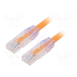 1 pcs x PANDUIT - UTP6AX2MOR - Patch cord, TX6A™ 10Gig,U/UTP, 6a, solid, Cu, PVC, orange, 2m, 24AWG