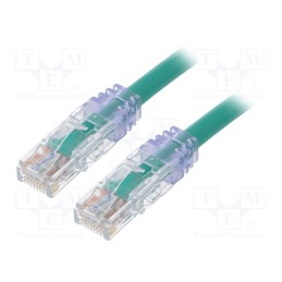 1 pcs x PANDUIT - UTP6AX2MGR - Patch cord, TX6A™ 10Gig,U/UTP, 6a, solid, Cu, PVC, green, 2m, 24AWG