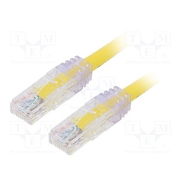 1 pcs x PANDUIT - UTP6AX1MYL - Patch cord, TX6A™ 10Gig,U/UTP, 6a, solid, Cu, PVC, yellow, 1m, 24AWG