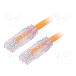 1 pcs x PANDUIT - UTP6AX1MOR - Patch cord, TX6A™ 10Gig,U/UTP, 6a, solid, Cu, PVC, orange, 1m, 24AWG