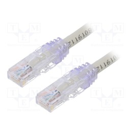 1 pcs x PANDUIT - UTP6AX1MGY - Patch cord, TX6A™ 10Gig,U/UTP, 6a, solid, Cu, PVC, grey, 1m, 24AWG