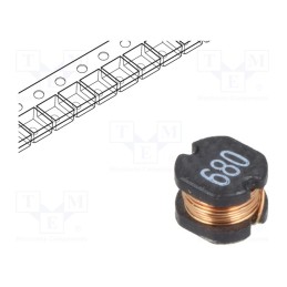 1 pcs x TRACO POWER - TCK-133 - Inductor: wire, SMD, 68uH, 1117mΩ, -40÷125°C, ±20%, 4x4.5x3.2mm