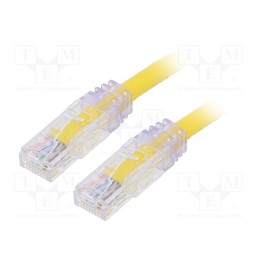 1 pcs x PANDUIT - UTP6AX0.5MYL - Patch cord, TX6A™ 10Gig,U/UTP, 6a, solid, Cu, PVC, yellow, 0.5m