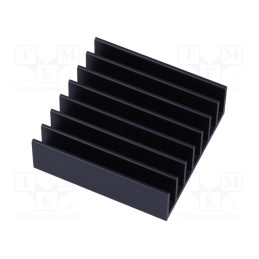 1 pcs x Wakefield Thermal - 642-45AB - Heatsink: extruded, grilled, BGA, black, L: 35mm, W: 35mm, H: 11.4mm