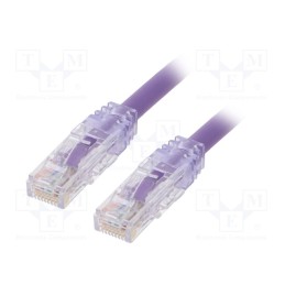 1 pcs x PANDUIT - UTP6AX0.5MVL - Patch cord, TX6A™ 10Gig,U/UTP, 6a, solid, Cu, PVC, violet, 0.5m