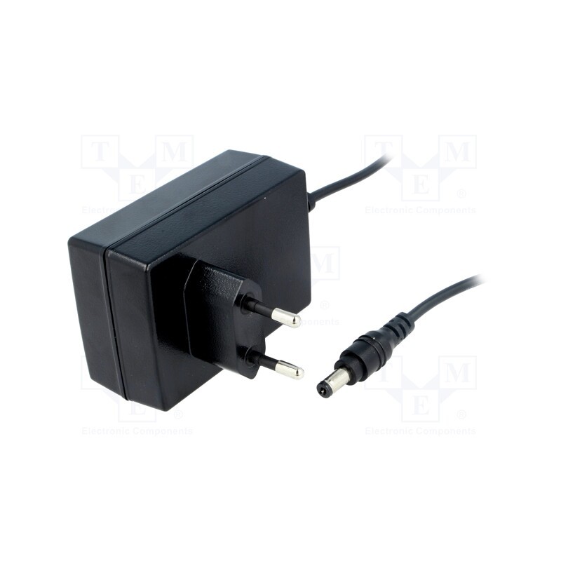 1 pcs x MEAN WELL - GST18E07-P1J - Power supply: switched-mode, plug, 7.5VDC, 2A, 15W, Plug: EU, 85%