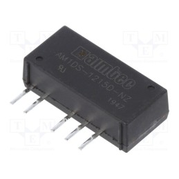 1 pcs x AIMTEC - AM1DS-1215D-NZ - Converter: DC/DC, 1W, Uin: 10.8÷13.2V, Uout: 15VDC, Uout2: -15VDC