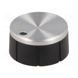 1 pcs x OKW - A1321260 - Knob, with pointer, aluminium,thermoplastic, Øshaft: 6mm, black