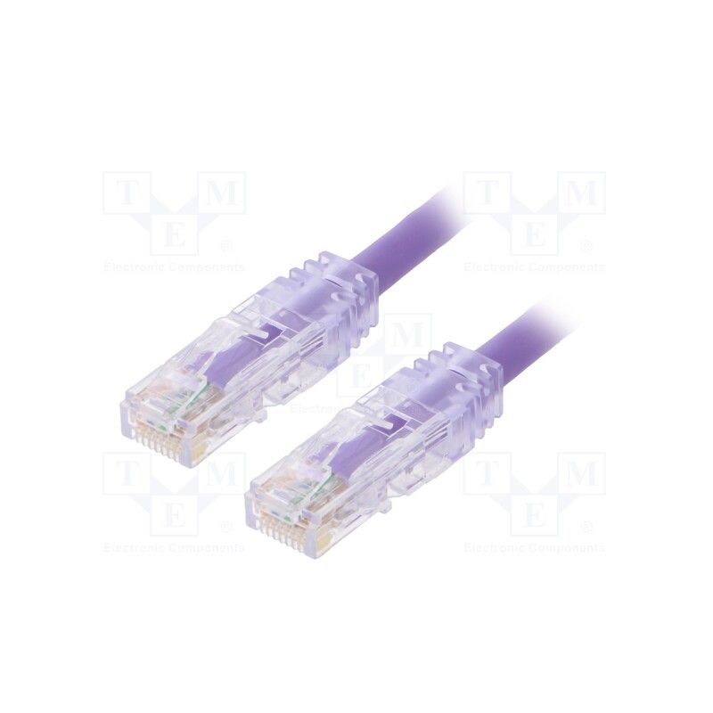 1 pcs x PANDUIT - UTPSP5MVLY - Patch cord, TX6™ PLUS,U/UTP, 6, stranded, Cu, LSZH, violet, 5m