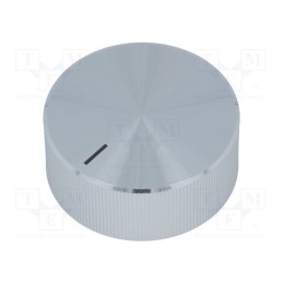 1 pcs x OKW - A1438261 - Knob, with pointer, aluminium,plastic, Øshaft: 6mm, Ø38.9x16mm