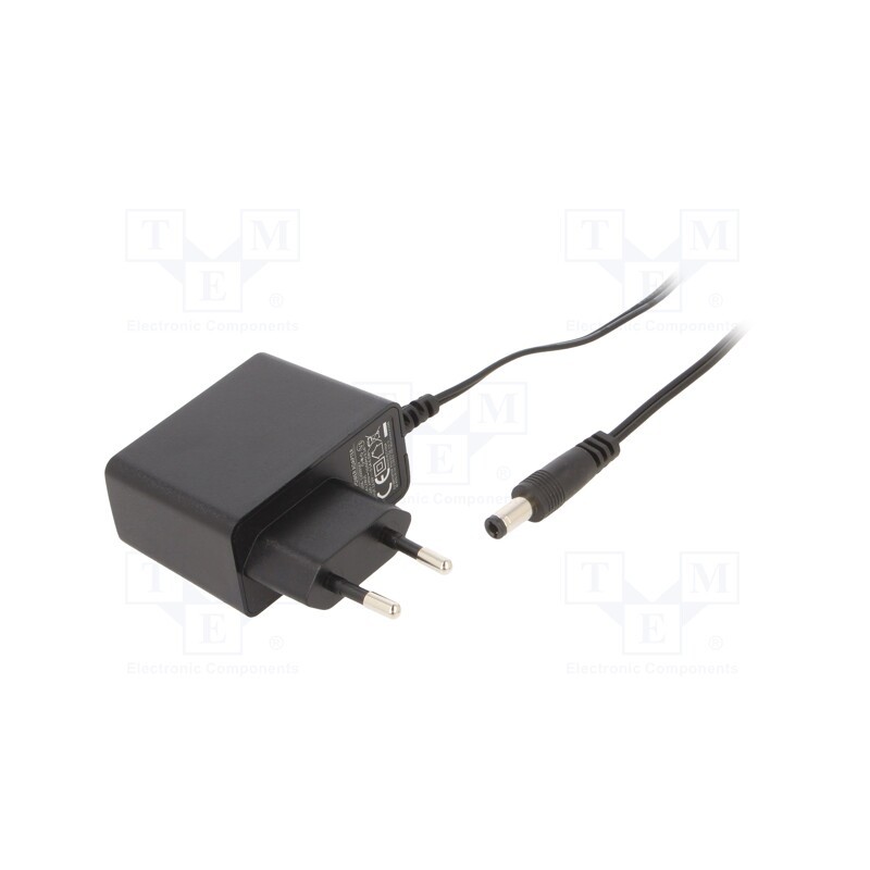 1 pcs x ESPE - PRO0612W2E-2555S - Power supply: switched-mode, plug, 12VDC, 0.5A, 6W, Plug: EU, 79%