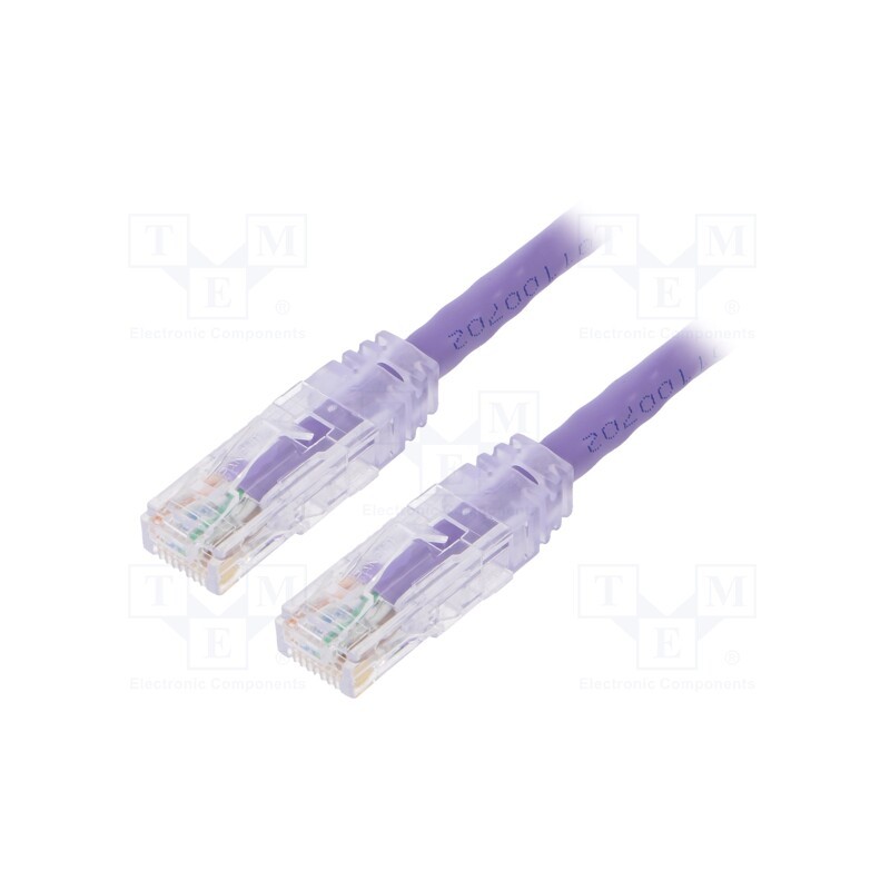 1 pcs x PANDUIT - UTPSP3MVLY - Patch cord, TX6™ PLUS,U/UTP, 6, stranded, Cu, LSZH, violet, 3m
