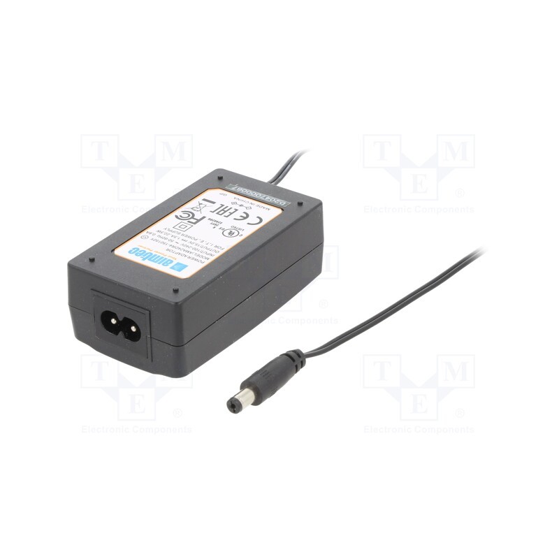 1 pcs x AIMTEC - AMA24DR4-150150Y - Power supply: switched-mode, 15VDC, 1.5A, Out: 5,5/2,1, 22.5W, 86%