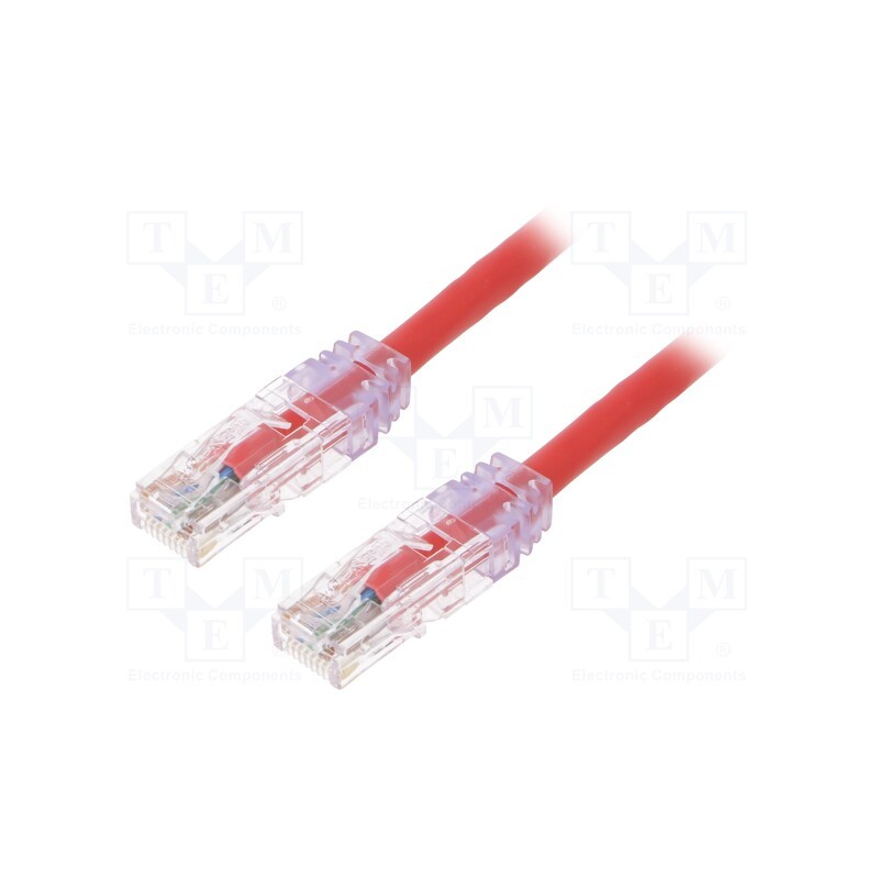 1 pcs x PANDUIT - UTPSP3MRDY - Patch cord, TX6™ PLUS,U/UTP, 6, stranded, Cu, LSZH, red, 3m, 24AWG