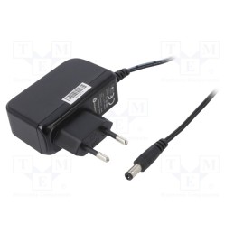 1 pcs x POS - POS12150A - Power supply: switched-mode, plug, 12VDC, 1.5A, 18W, Plug: EU, black