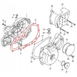 Clutch cover gasket suzuki lt z 400 03 08