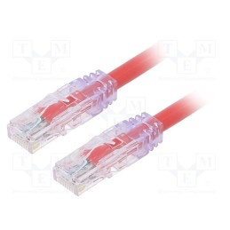 1 pcs x PANDUIT - UTP6AX0.5MRD - Patch cord, TX6A™ 10Gig,U/UTP, 6a, solid, Cu, PVC, red, 0.5m, 24AWG