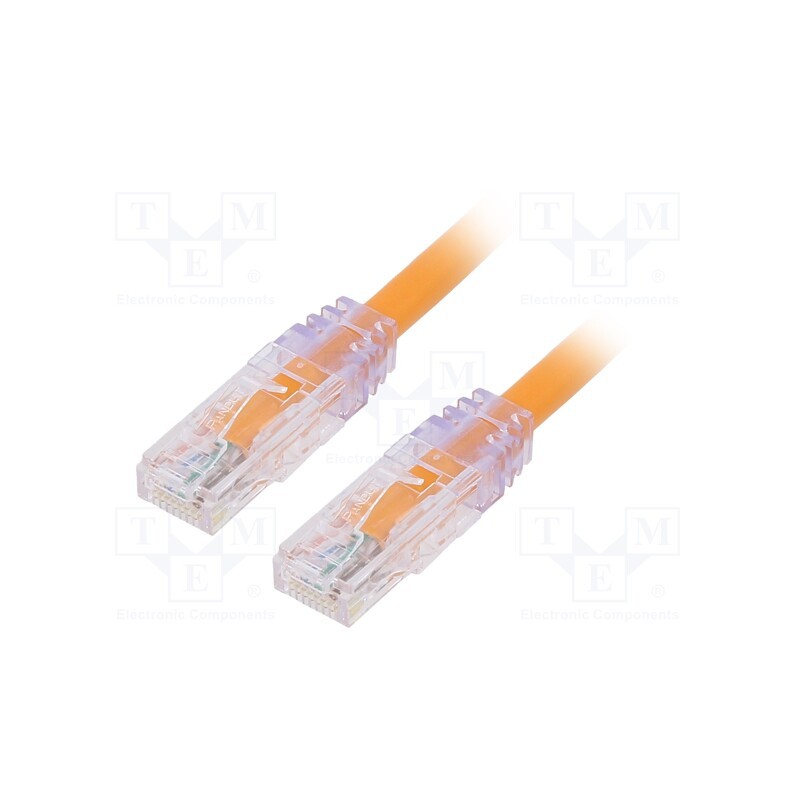 1 pcs x PANDUIT - UTP6AX0.5MOR - Patch cord, TX6A™ 10Gig,U/UTP, 6a, solid, Cu, PVC, orange, 0.5m