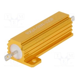 1 pcs x SR PASSIVES - AHP50W-33RF - Resistor: wire-wound, with heatsink, 33Ω, 50W, ±1%, 50ppm/°C