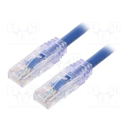 1 pcs x PANDUIT - UTP6AX0.5MBU - Patch cord, TX6A™ 10Gig,U/UTP, 6a, solid, Cu, PVC, blue, 0.5m, 24AWG