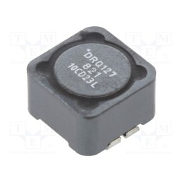 1 pcs x EATON ELECTRONICS - DRQ127-821-R - Inductor: wire, SMD, 820uH, Ioper: 650mA, 1.47Ω, ±20%, Isat: 1.27A