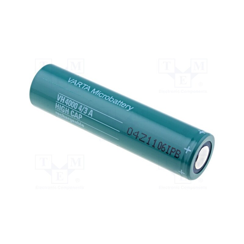 1 pcs x VARTA MICROBATTERY - 55140101511 - Re-battery: Ni-MH, 4/3A, 1.2V, 3800mAh