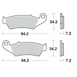 Front ham pads trw lucas honda trx 450 r 04 13