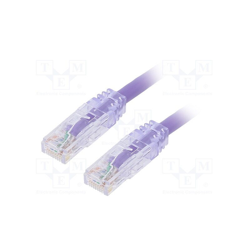 1 pcs x PANDUIT - UTPSP1MVLY - Patch cord, TX6™ PLUS,U/UTP, 6, stranded, Cu, LSZH, violet, 1m