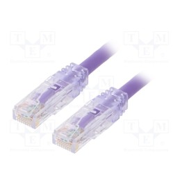 1 pcs x PANDUIT - UTPSP0.5MVLY - Patch cord, TX6™ PLUS,U/UTP, 6, stranded, Cu, LSZH, violet, 0.5m