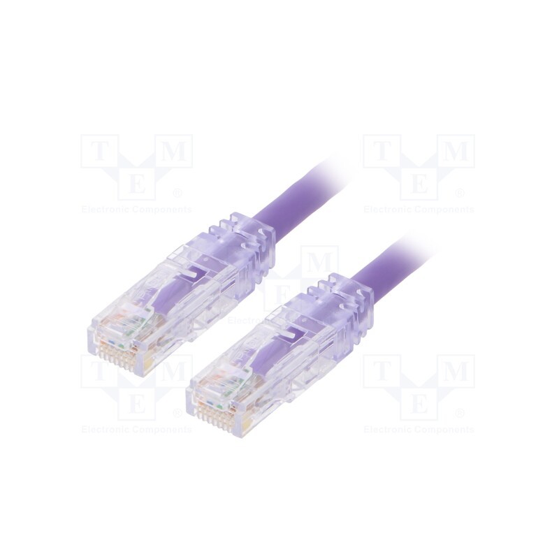 1 pcs x PANDUIT - UTPSP0.5MVLY - Patch cord, TX6™ PLUS,U/UTP, 6, stranded, Cu, LSZH, violet, 0.5m