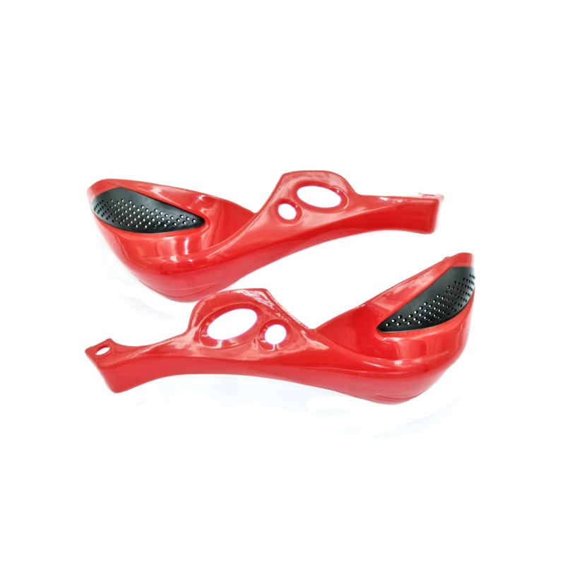 Power Force handbars red hand guards enduro cross quad atv gy