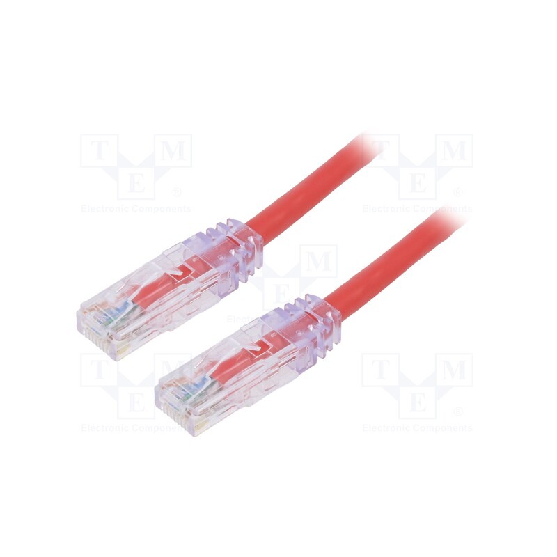 1 pcs x PANDUIT - UTPSP0.5MRDY - Patch cord, TX6™ PLUS,U/UTP, 6, stranded, Cu, LSZH, red, 0.5m, 24AWG