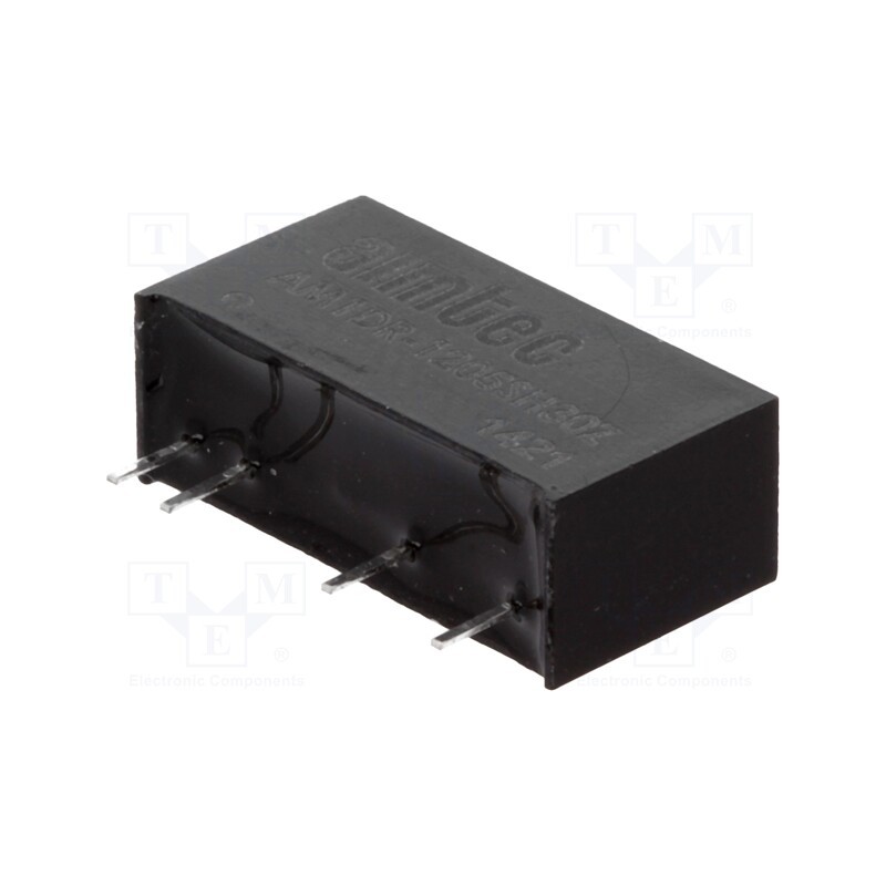 1 pcs x AIMTEC - AM1DR-1205SH30Z - Converter: DC/DC, 1W, Uin: 10.8÷13.2V, Uout: 5VDC, Iout: 200mA, SIP7