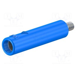 1 pcs x STu00c4UBLI - 23.1031-23 - Socket, 4mm banana, 32A, blue, nickel plated, screw, insulated