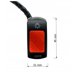 Halogen lamp LED combo 36w 5000 lm e9 slim 28 cm switch for quad