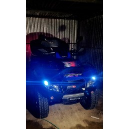 Halogen lamp LED combo 36w 5000 lm e9 slim 28 cm switch for quad