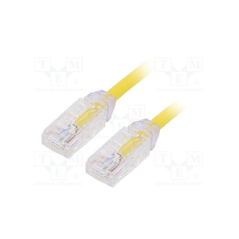 1 pcs x PANDUIT - UTP28X2MYL - Patch cord, TX6A-28™,U/UTP, 6a, solid, Cu, LSZH, yellow, 2m, 28AWG