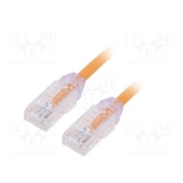 1 pcs x PANDUIT - UTP28X2MOR - Patch cord, TX6A-28™,U/UTP, 6a, solid, Cu, LSZH, orange, 2m, 28AWG